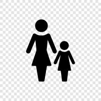 single woman, single motherhood, single parenting, single mothers icon svg