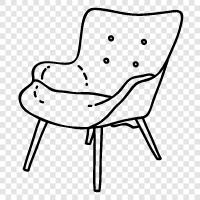 size, color, fabric, chair icon svg