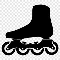 skate, roller blades, roller skating, inline skating icon svg