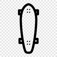 Skateboard, Cruiser, Räder, LKW symbol