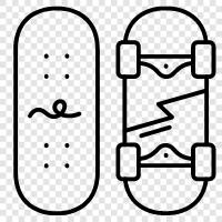 skateboarding, skateparks, skateboarding equipment, skateboarding tricks icon svg