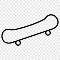 skateboarding, skateboarding tricks, skateboarding tricks for beginners, Skateboard icon svg