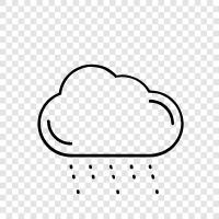 skies, wet, weather, precipitation icon svg