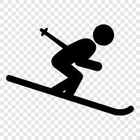 skiing, snowboarding, skiing resort, skiing holidays icon svg