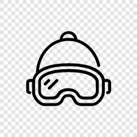 skiing, skiing masks, snowboarding, snowboarding masks icon svg