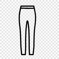 skinny, pants, denim, comfy icon svg