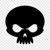 skull, death, bones, skeletal icon svg