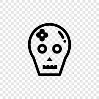 skull, skullcap, death, death skull icon svg