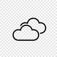 sky, overcast, rain, thunder icon svg