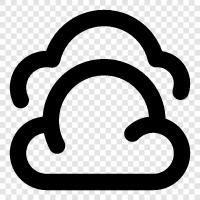 sky, overcast, rain, precipitation icon svg