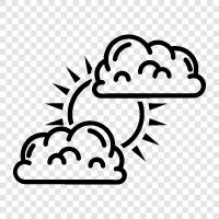 sky, weather, clouds, sun icon svg