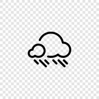 sky, water droplets, clouds, precipitation icon svg