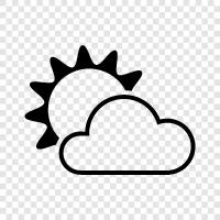 sky, clouds, sunlight, weather icon svg