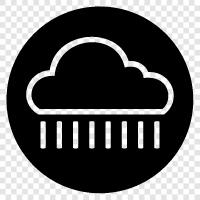 sky, clouds, thunder, rainbows icon svg