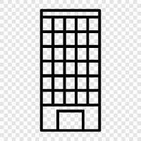 skyscraper architecture, architecture, tall building, highrise icon svg