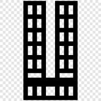 skyscraper, business, office, real estate icon svg