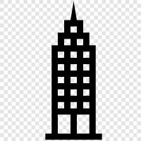 skyscraper, construction, engineering, building icon svg