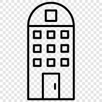 skyscraper, construction, steel, building icon svg