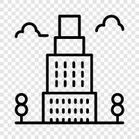 skyscraper, highrise, building, structure icon svg