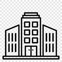 skyscraper, highrise, edifice, monolith icon svg