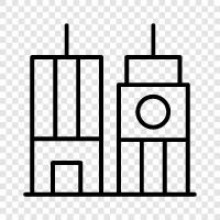 skyscraper, construction, engineering, architecture icon svg