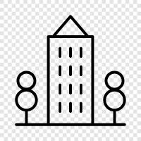 skyscraper, building, construction, engineering icon svg