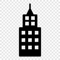 skyscraper, construction, engineering, architecture icon svg