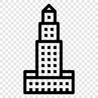 skyscraper, construction, engineering, architecture icon svg