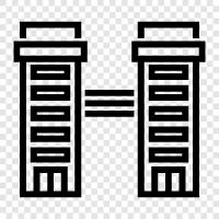 skyscraper, construction, engineering, steel icon svg