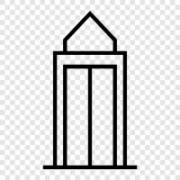 skyscraper, construction, engineering, steel icon svg