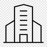 skyscraper, highrise, building, construction icon svg