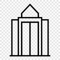 skyscraper, construction, engineering, steel icon svg