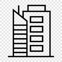 skyscraper, building, construction, city icon svg