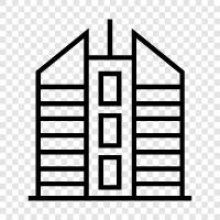 skyscraper, construction, engineering, architecture icon svg