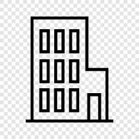 skyscraper, cityscape, architecture, engineering icon svg