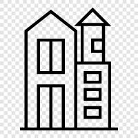 skyscraper, highrise, office building, business icon svg