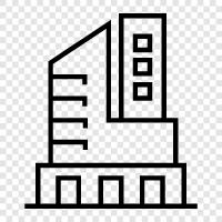 skyscraper, construction, engineering, architecture icon svg