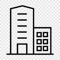 skyscraper, construction, engineering, architecture icon svg