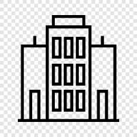 skyscraper, construction, engineering, steel icon svg