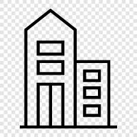 skyscraper, highrise, building, construction icon svg