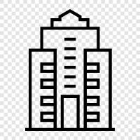 skyscraper, construction, engineering, steel icon svg