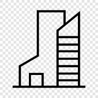 skyscraper, construction, engineering, architecture icon svg