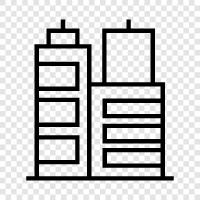 skyscraper, construction, steel, engineering icon svg