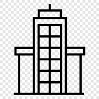 skyscraper, construction, architecture, engineering icon svg