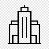 skyscraper, construction, steel, engineering icon svg