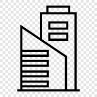 skyscraper, construction, crane, lift icon svg