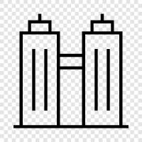 skyscraper, construction, engineering, architecture icon svg