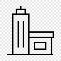 skyscraper, architecture, engineering, construction icon svg