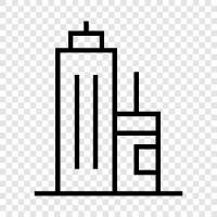 skyscraper, construction, engineering, materials icon svg