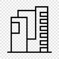 skyscraper, construction, engineering, architecture icon svg